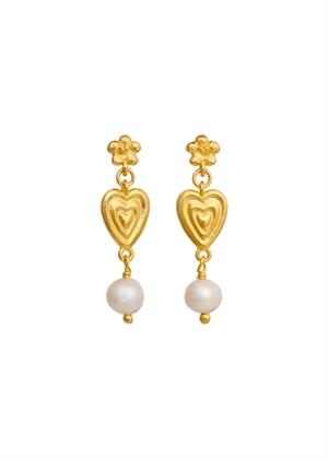 Margot earring Forgyldt Maanesten